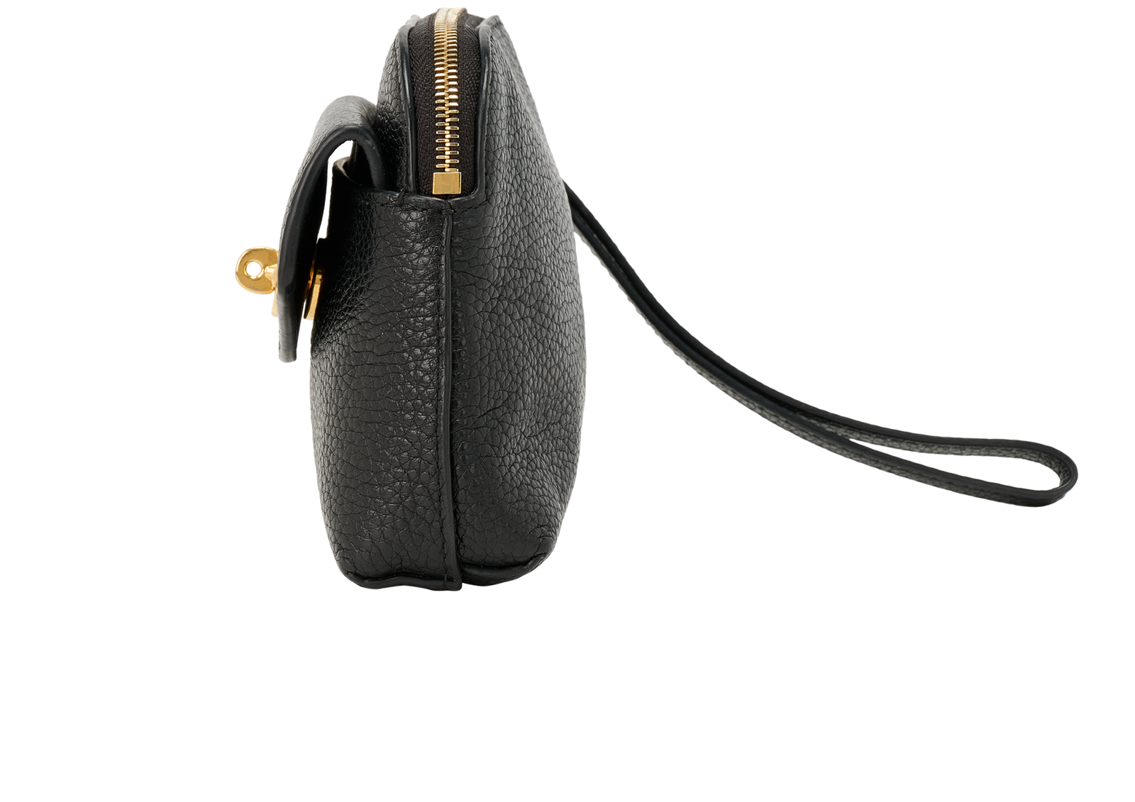 Mulberry Mini Wristlet, &pound;150, Accessories, Black, Leather, Bottom view